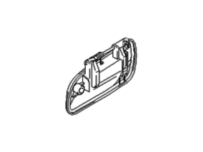 Hyundai 83650-26000 Rear Exterior Door Handle Assembly, Left