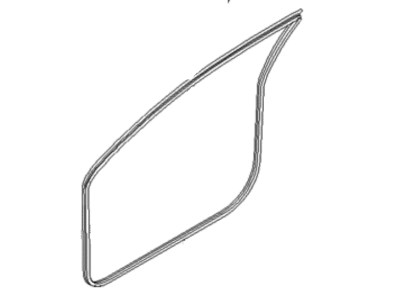 Hyundai 83120-1E000-OR Weatherstrip-Rear Door Body Side RH