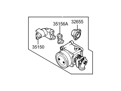 Hyundai 35100-23550 Body Assembly-Throttle