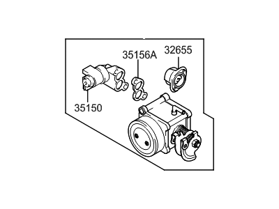 Hyundai 35100-23500 Body Assembly-Throttle