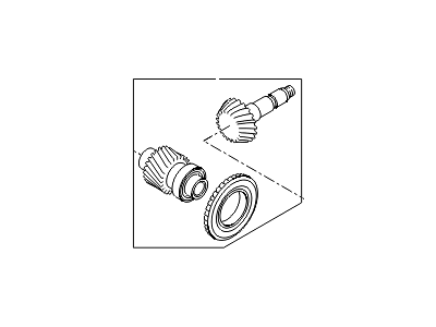 Kia 473393B510 Shaft Set-HYPOID GEA