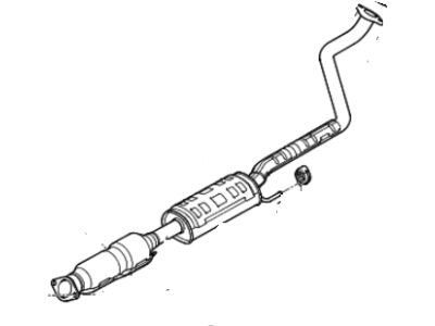 Hyundai 28600-3X320 Center Muffler Assembly