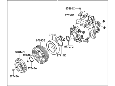 Hyundai 97701-2H100 Compressor Assembly