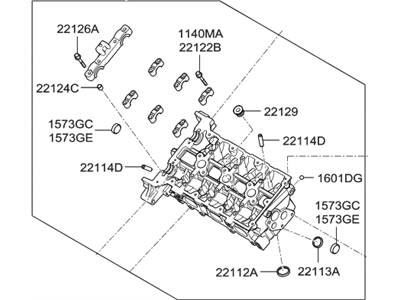 Kia 221103C100 Head Sub Assembly-Cylinder