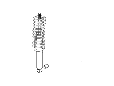 Hyundai 55311-38600 Rear Shock Absorber Assembly, Gas, Left