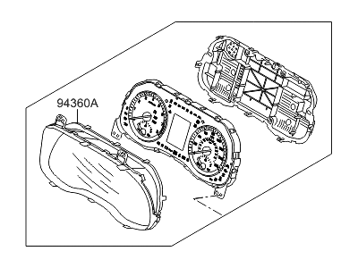 Hyundai 94011-D3300 Cluster Assembly-Instrument
