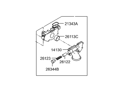 Kia 213103C200 Pump Assembly-Oil