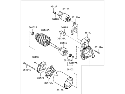 Hyundai 36100-2B510 Starter Assembly