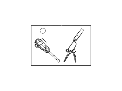 Hyundai 81905-F2210 Lock Key & Cylinder Set