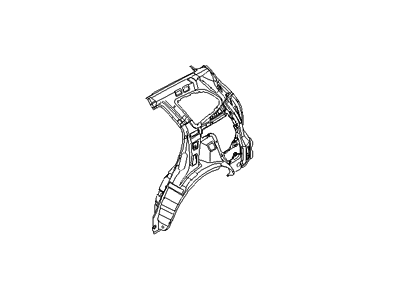 Hyundai 71601-0W000 Panel Assembly-Quarter Inner, LH