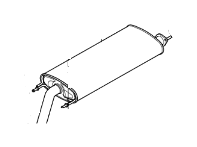 Hyundai 28650-B8100 Center Exhaust Pipe