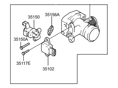 Hyundai 35100-26600 Body Assembly-Throttle