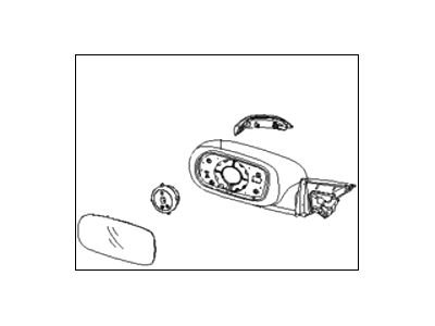 Hyundai 87620-3L110 Mirror Assembly-Outside Rear View, RH