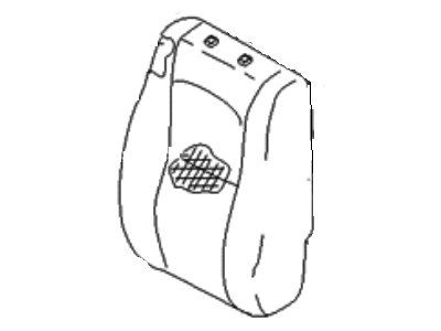 Hyundai 88370-26001-SBA Front Driver Side Seat Back Covering
