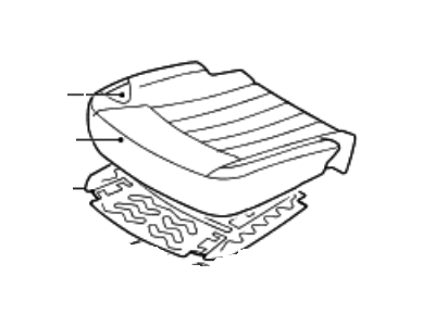 Hyundai 88160-3M100-BAW Front Driver Side Seat Cushion Covering