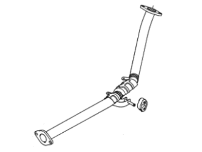 Hyundai 28700-1E410 Center Muffler Assembly