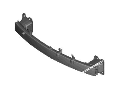 Hyundai 64900-CW000 BEAM COMPLETE-FR BUMPER