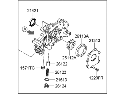 Hyundai 21310-26801 Case Assembly-Front