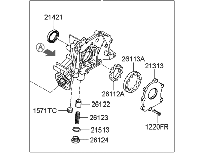 Kia 2131026801 Case Assembly-Front