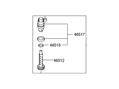 Kia 4651039000 Vehicle Speed Sensor