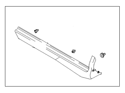 Hyundai 87751-26000 Moulding Assembly-Side Sill, LH
