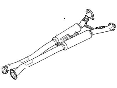 Hyundai 28650-B1160 Center Muffler Assembly