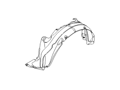 Hyundai 86820-2B000 Front Wheel Guard Assembly, Right