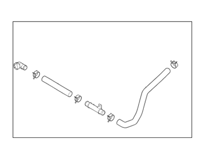 Hyundai 25415-C2100 Hose Assembly-Radaator, Lower