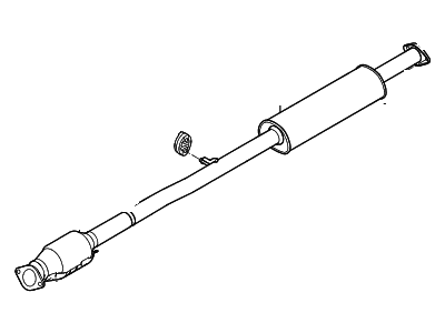 Hyundai 28650-2S840 Center Muffler Assembly