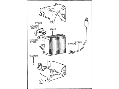 Hyundai 97601-22001 EVAPORATOR Unit