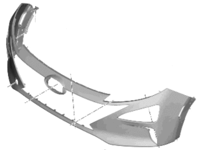 Hyundai 86510-M5000 Front Bumper Upper Cover