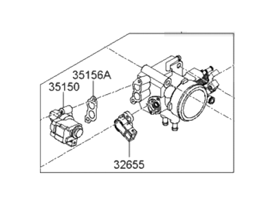 Kia 3510037420 Body Assembly-Throttle
