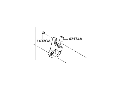 Hyundai 43850-32211 Lever Assembly-Reverse Shift