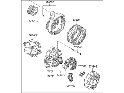 Kia 3730025201 Generator Assembly