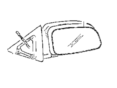 Hyundai 87605-35000-CA Mirror Assembly-Outside Rear View, LH