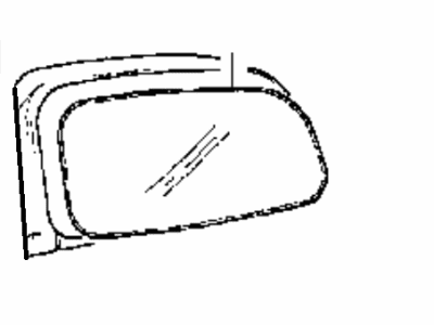 Hyundai 87607-35200 Mirror & Holder Assembly-Outside Rear Vi