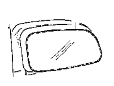 Hyundai 87608-35600 Mirror & Holder-Outside Rear, RH