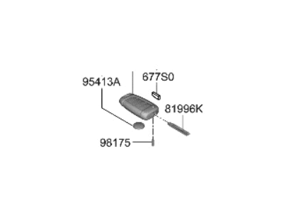 Hyundai 95430-AA000 Tx Assembly-Keyless Entry