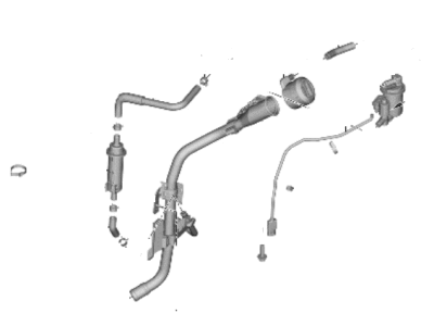 Hyundai 31030-L1500 FILLER NECK & HOSE ASSY