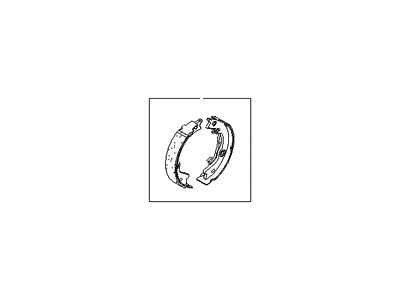 Hyundai 58350-3JA00 Shoe Kit-Parking Brake