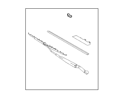 Hyundai 98360-2C000 Passeger Wiper Blade Assembly