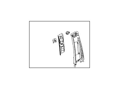 Hyundai 85830-3K200-V2 Trim Assembly-Center Pillar Upper LH