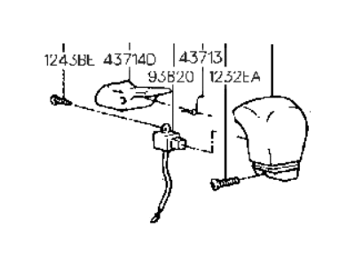 Hyundai 43722-33720 Knob-GEARSHIFT Lever
