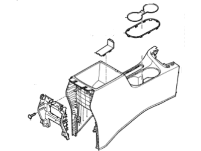 Hyundai 84610-F2000-TRY Console Assembly-Floor