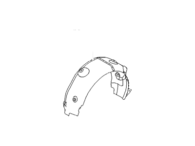 Hyundai 86822-2M500 Guard Assembly-Rear Wheel, RH