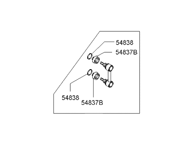 Hyundai 54830-2C000 Link Assembly-Front Stabilizer, LH