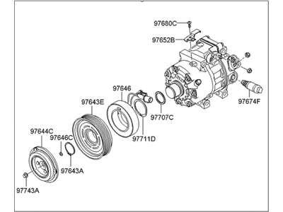 Hyundai 97701-2H102 Compressor Assembly