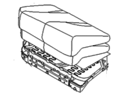 Hyundai 89200-2E101-J9F Cushion Assembly-Rear Seat, RH