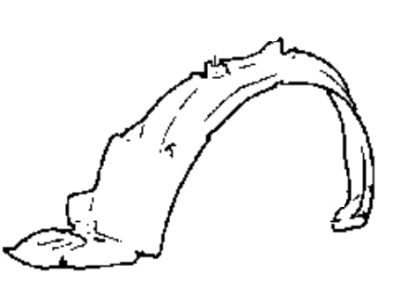 Hyundai 86811-27500 Front Wheel Guard Assembly, Left