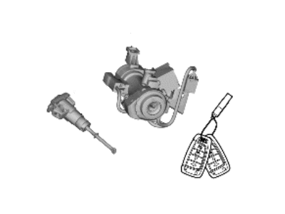 Hyundai 81905-L0040 Lock Key & Cylinder Set